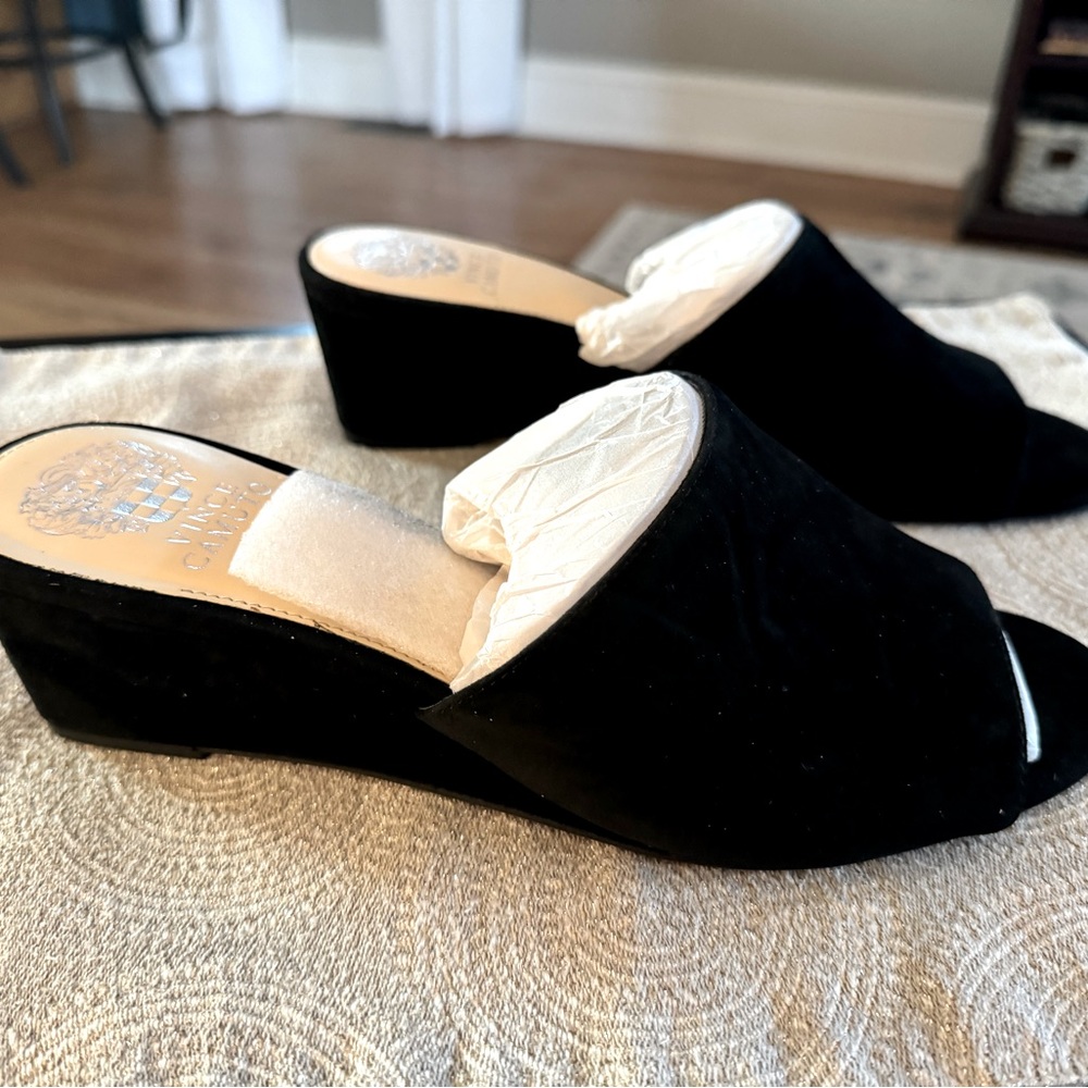 Vince Camuto Stephena Suede Wedge Sandals